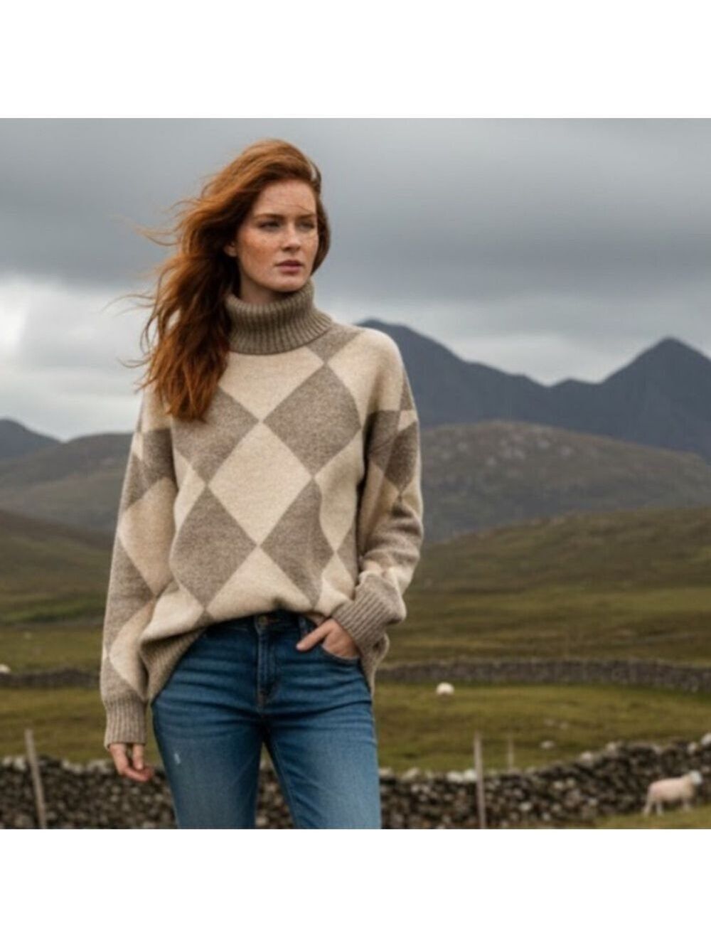 Pringle of Scotland x H&M The Beautiful Bonny Knit Turtleneck Sweater - Size XS